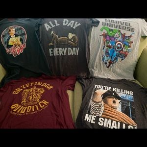 Bundle of Five Target Boys T-Shirts